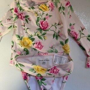 Floral Long Sleeve Swimsuit